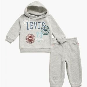 NWT Levi's Light Gray Kids Hoodie academic Joggers